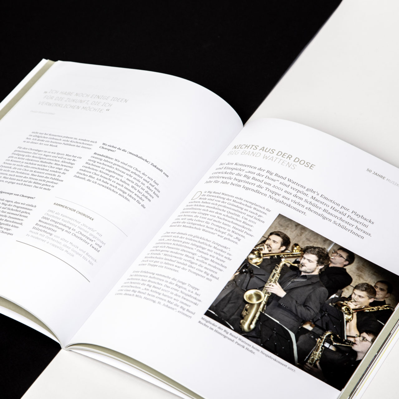 Musikschule Wattens Festschrift Innenseiten