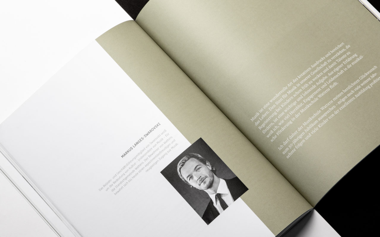 Musikschule Wattens Festschrift Innenseiten